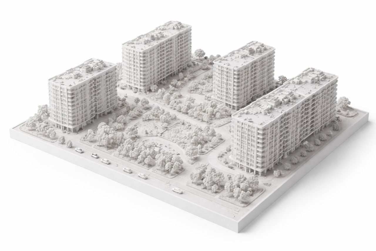 Портфолио: архитектурный макет